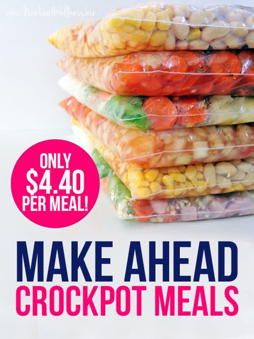 Make Ahead Crockpot Meals (only $4.40 per meal!)