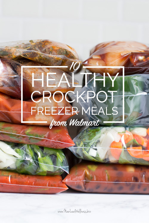 10 Healthy Crockpot Freezer Meals from Walmart in 90 Minutes